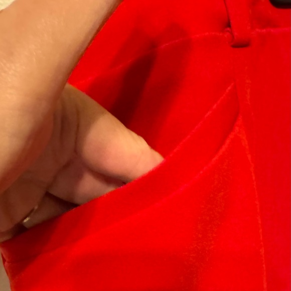 Torrid Red Tailored Trouser Pants with pockets / party pants 26R - Picture 3 of 9